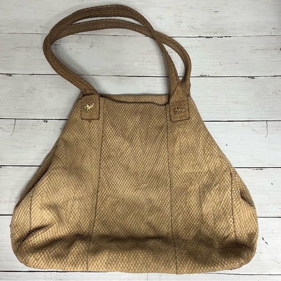 Jenrigo Bag Tan Soft Snake Skin Leather. - Picture 2 of 16